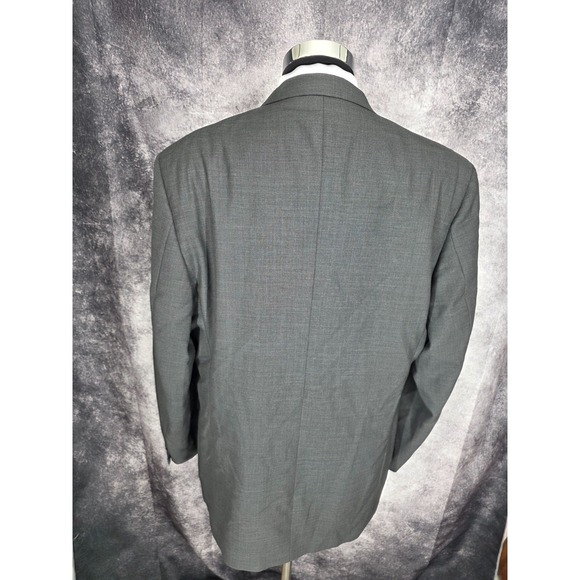 Vintage Kenneth Cole Blazer Jacket Mens 46 Gray Sport Coat 3 Buttons USA Made - Picture 4 of 16